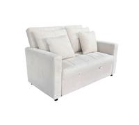 Sofá cama Divan 2 plazas respaldo reclinable 88x140x99 cm Adec Cream Universal