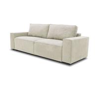 Miroytengo Sofá Cama Dutch para Salón Comedor Estilo Contemporáneo en Color Gris Antracita o Beige de 3 Plazas y con Arcón 239 cm Beige - 239 cm. 239 cm
