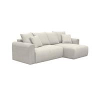 Sofá cama esquinero convertible de pana fina de 3 plazas Gray