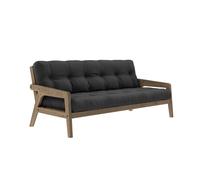Sofá Cama Grab Color Marrón Algarrobo/734 Gris Oscuro