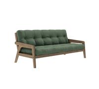 Sofá Cama Grab Color Marrón Algarrobo/verde Oliva 756