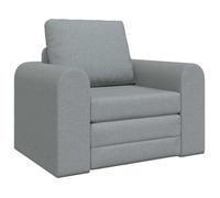 Sofá Cama Gris Claro 98 X 71 X 83 Cm Tela Vidaxl