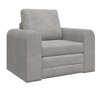 Sofá Cama Gris Claro 98 X 71 X 83 Cm Terciopelo Vidaxl