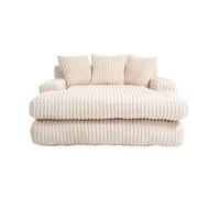 Sofá cama individual - 3 cojines suaves, cómodo, sala de estar, apartamento, oficina - beige