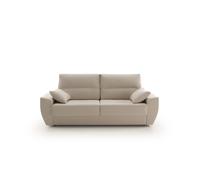 Sofá Cama Italiano Mónaco 3 Plazas 200x96cm Tela Antimanchas Color Beige. Matris Green 213x102x96
