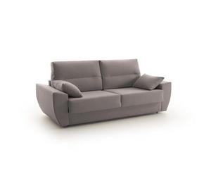 Sofá cama italiano mónaco 3 plazas 200x96cm tela antimanchas color gris