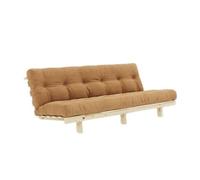 Sofá cama Lean 130x200 Raw/515 Fudge Brown