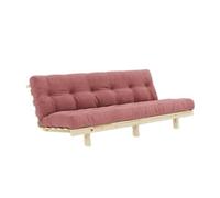 Sofá cama Lean 130x200 Raw/516 Sorbet rosa
