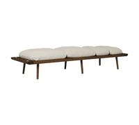 Sofá Cama Lounge Around Daybed en Roble Oscuro y Arena Blanca
