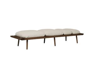 Sofá Cama Lounge Around Daybed en Roble Oscuro y Arena Blanca
