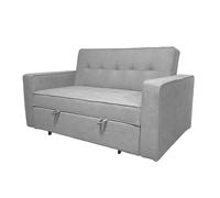 Sofá cama modelo Rol. Tapizado tela Crystal color gris claro