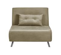 Sofá Cama Moderno De Terciopelo De 1 Plaza Con Cojín Verde Oliva Farris