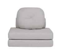 Sofá Cama Moderno Minimalista De 1 Plaza Puf Cama Individual Con Cojín De Tela Gris Claro Olden