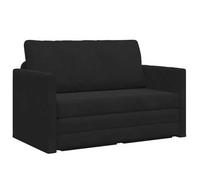 Sofá Cama Negro 124 X 71 X 78 Cm Terciopelo Vidaxl