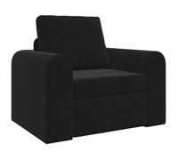 Sofá Cama Negro 98 X 71 X 83 Cm Terciopelo Vidaxl