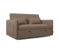 Sofá cama nest 2 nalui marrón chocolate 2 plazas (139x100x80cm)