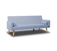 Sofá cama one dots nalui azul 3 plazas acolchado