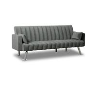 Sofá cama one lines nalui gris antracita 3 plazas acolchado