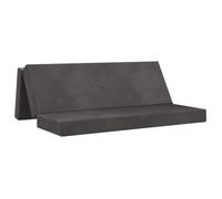vidaXL Sofá cama plegable, 200 x 67 x 45 cm, gris oscuro
