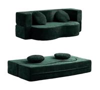 Sofá Cama Plegable Comprimido Al Vacío con 2 Cojines, Cama De 2/3 Plazas para Sala De Estar, Dormitorio, Estudio, Sofá De Tela, Montaje Sin Herramientas