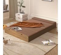 Sofá cama plegable con colchón, silla cama convertible, cama de invitados elástica multifuncional para sala de estar, dormitorio, oficina, apartamento