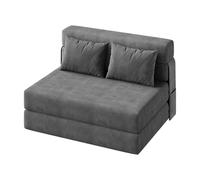 Sofá Cama Plegable Convertible, sillón-Cama 2 en 1 con Almohada, Chaise Longue portátil para Sala de Estar y Dormitorio, habladora Convertible en Cama (182 x 71 x 15 cm)