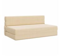 Sofá Cama Plegable Crema 152 X 86,5 X 60 Cm Tela Vidaxl