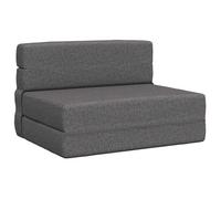 Sofá Cama Plegable Gris Claro 100 X 80 X 60 Cm Tela Vidaxl
