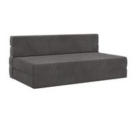 Sofá Cama Plegable Gris Oscuro 152 X 86,5 X 60 Cm Tela Vidaxl