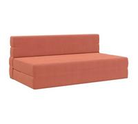 Sofá Cama Plegable Rojo Naranja 152 X 86,5 X 60 Cm Tela Vidaxl
