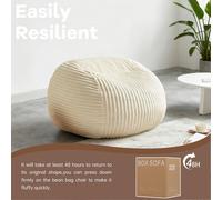 Sofa cama plegable - Sillón reclinable - Silla de descanso - Cama abatible - Sofá cama - Blanco - Respaldo ergonómico