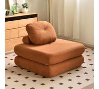Sofá cama plegable, tumbona multifuncional con soporte para la espalda, silla de meditación de tela de pana para sala de estar o espacios pequeños, diseño compacto