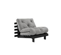 Sofá cama Roots 90x200 Negro Noche/746 Gris