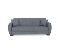Sofá cama shargun sistema clic clac gris 85x215x84 cm
