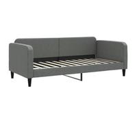 Sofá Cama Sin Colchón Tela Gris Oscuro 90x200 Cm Vidaxl