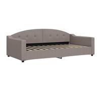 Sofá cama sin colchón tela gris taupe 100x200 cm