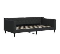 Sofá Cama Sin Colchón Tela Negro 90x190 Cm Vidaxl