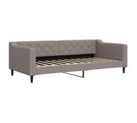 Sofá Cama Sin Colchón Tela Taupe 90x200 Cm Vidaxl