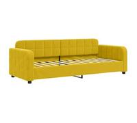 Sofá Cama Sin Colchón Terciopelo Amarillo 80x200 Cm Vidaxl
