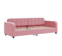 Sofá Cama Sin Colchón Terciopelo Rosa 80x200 Cm Vidaxl