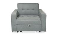 Sofá Cama Vienna - Color Gris - 1 Plaza - Sofá tapizado - Fabricado en España - Somnia Descanso