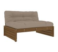 Sofá Central Madera Maciza De Pino Marrón Miel 120x80 Cm Vidaxl