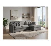 Sofa Chaise Longue Abbi 300cm, Gris, Chaise Derecho Gray 3,6,7