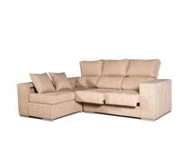 Sofa chaise longue marbella beige izquierda.
