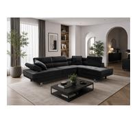 Sofa Chaise Longue Rinconera Daniela 262cm Negro, Chaise Izquierdo Black 3,6,7