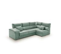 Sofa chaise longue - rinconera reclinable y deslizante cosima agua marina derecha