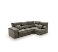 Sofa chaise longue - rinconera reclinable y deslizante cosima tostado derecha