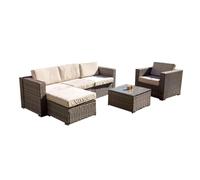 Sofa Chaise Longue + Sillon + Mesa de Ratan PE. Muebles de Jardin y Terraza Saldos y Stocks