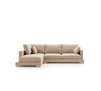 Sofa chaiselongue nordic grand class beige izquierda
