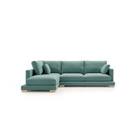 Sofa chaiselongue nordic grand class turquesa izquierda